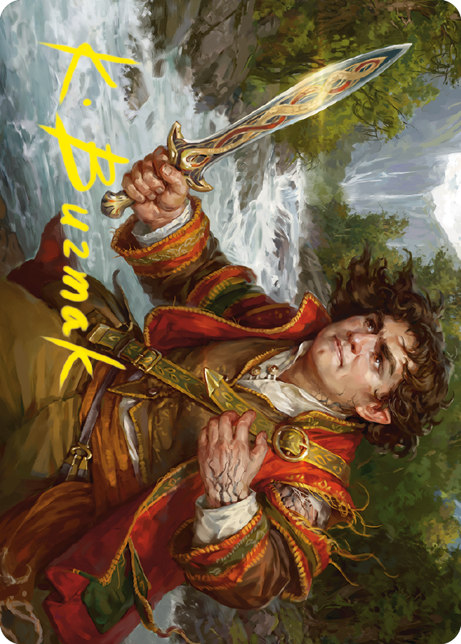 Frodo Baggins Art Card (16/81) (Gold-Stamped Signature) [The Lord of the Rings: Tales of Middle-earth Art Series] | Impulse Games and Hobbies