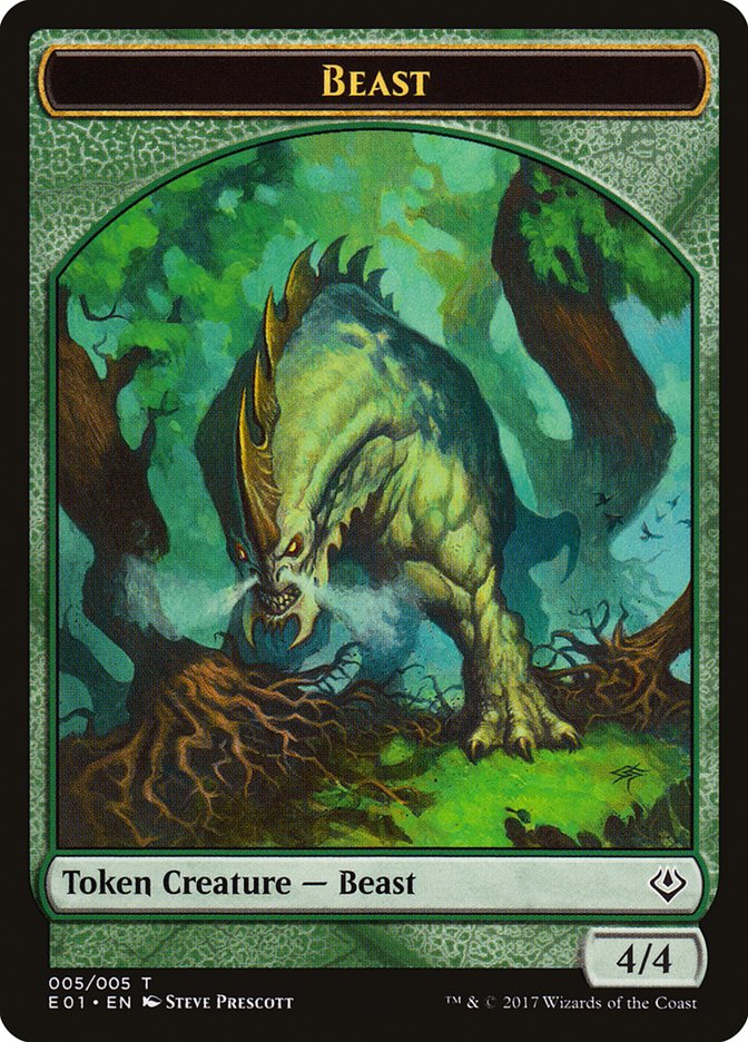 Beast (005/005) [Archenemy: Nicol Bolas Tokens] | Impulse Games and Hobbies