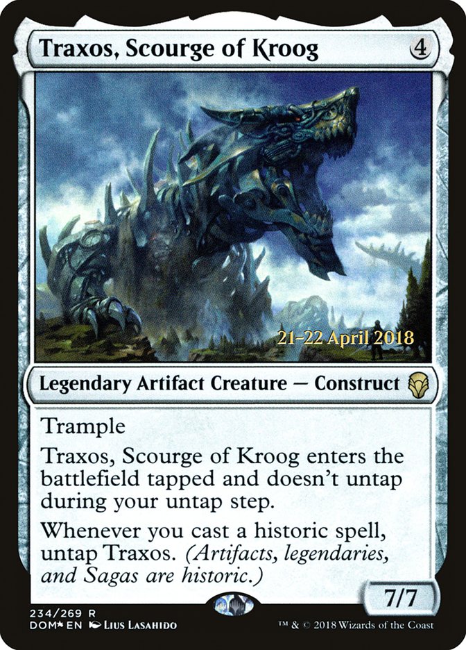 Traxos, Scourge of Kroog [Dominaria Prerelease Promos] | Impulse Games and Hobbies