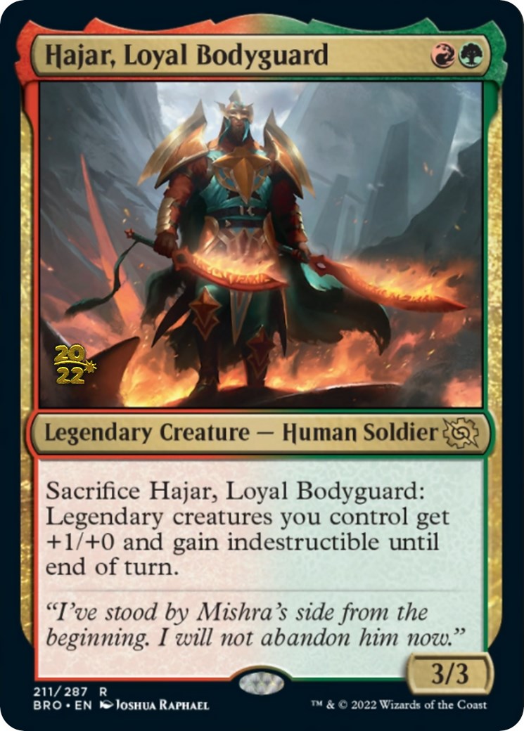 Hajar, Loyal Bodyguard [The Brothers' War: Prerelease Promos] | Impulse Games and Hobbies