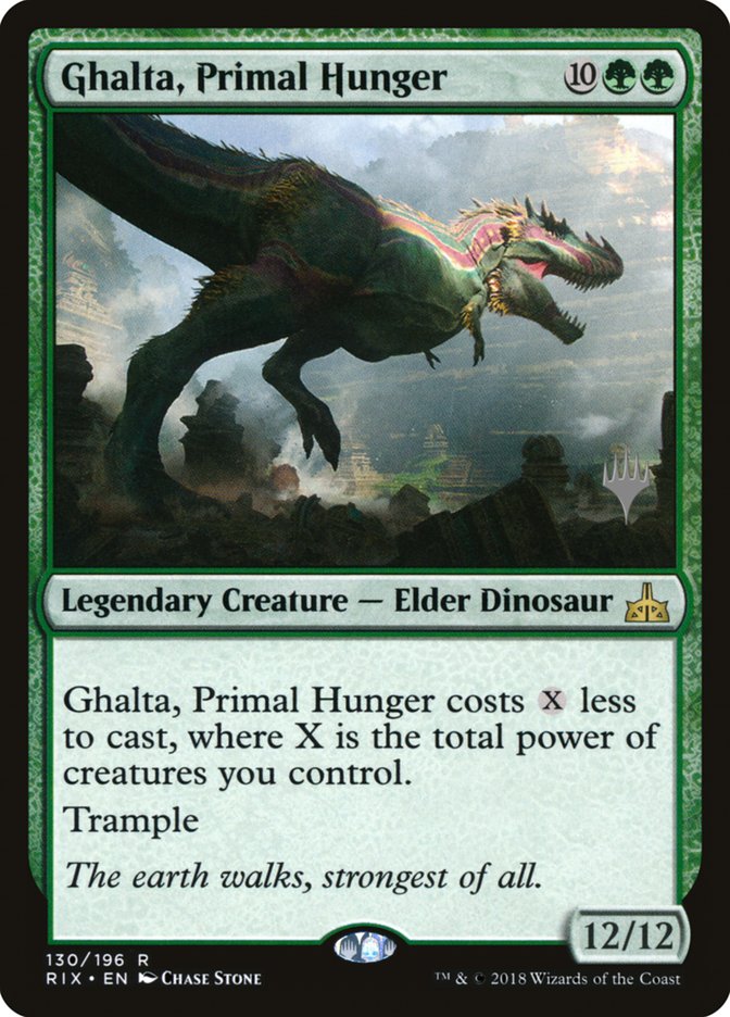 Ghalta, Primal Hunger (Promo Pack) [Rivals of Ixalan Promos] | Impulse Games and Hobbies