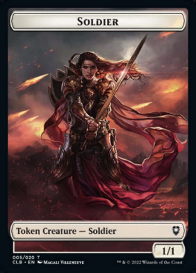 Soldier Token [Commander Legends: Battle for Baldur's Gate Tokens] | Impulse Games and Hobbies