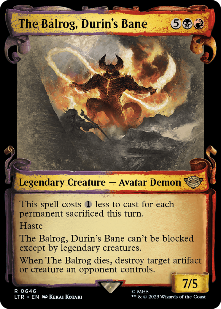 The Balrog, Durin's Bane [The Lord of the Rings: Tales of Middle-Earth Showcase Scrolls] | Impulse Games and Hobbies