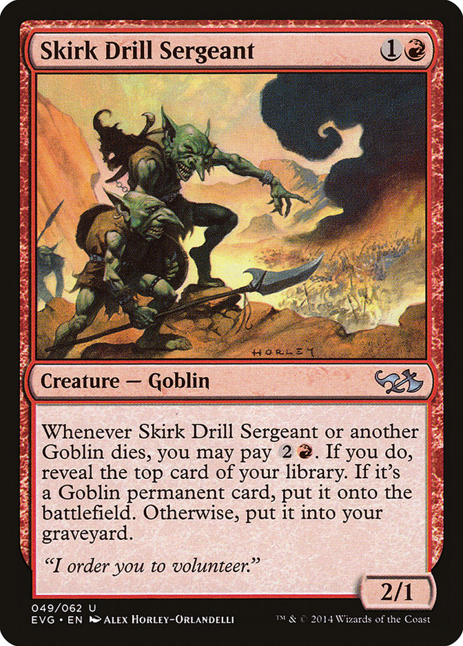 Skirk Drill Sergeant (Elves vs. Goblins) [Duel Decks Anthology] | Impulse Games and Hobbies