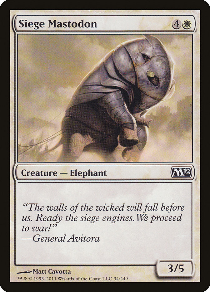 Siege Mastodon [Magic 2012] | Impulse Games and Hobbies