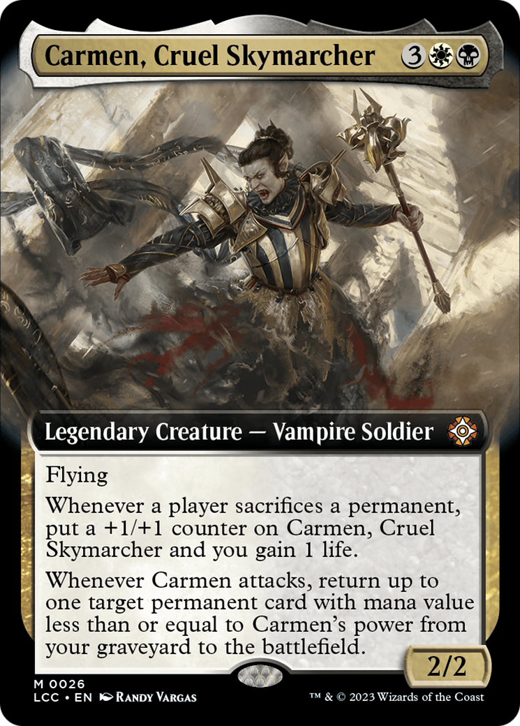 Carmen, Cruel Skymarcher (Extended Art) [The Lost Caverns of Ixalan Commander] | Impulse Games and Hobbies