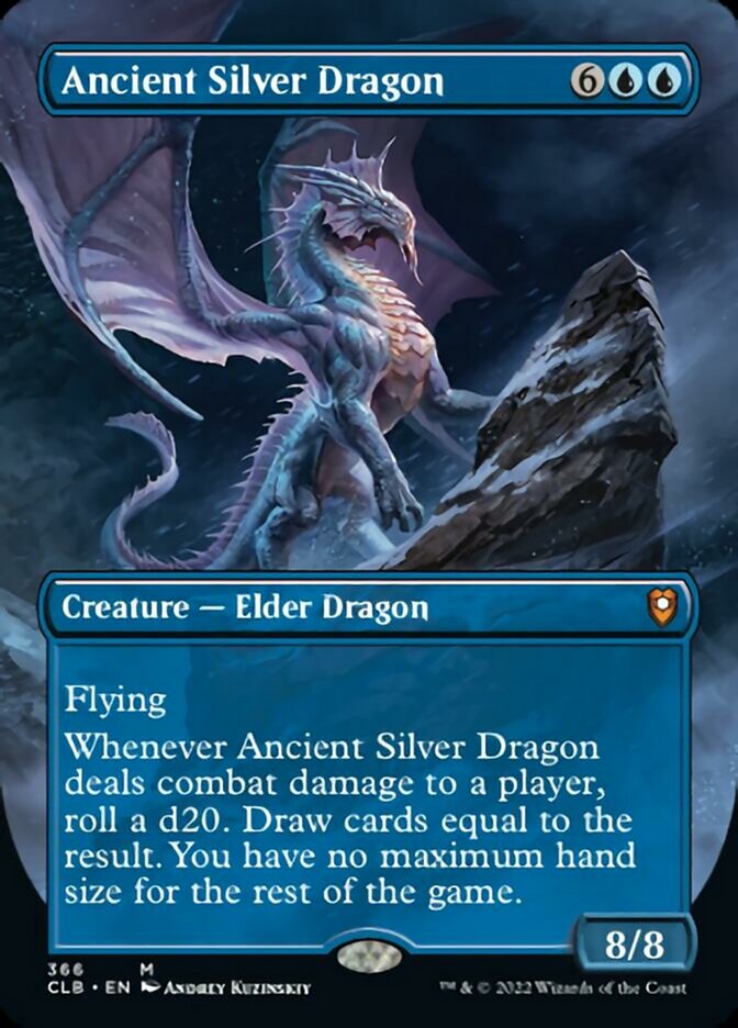 Ancient Silver Dragon (Borderless Alternate Art) [Commander Legends: Battle for Baldur's Gate] | Impulse Games and Hobbies