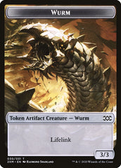 Thopter (008) // Wurm (030) Double-sided Token [Double Masters Tokens] | Impulse Games and Hobbies