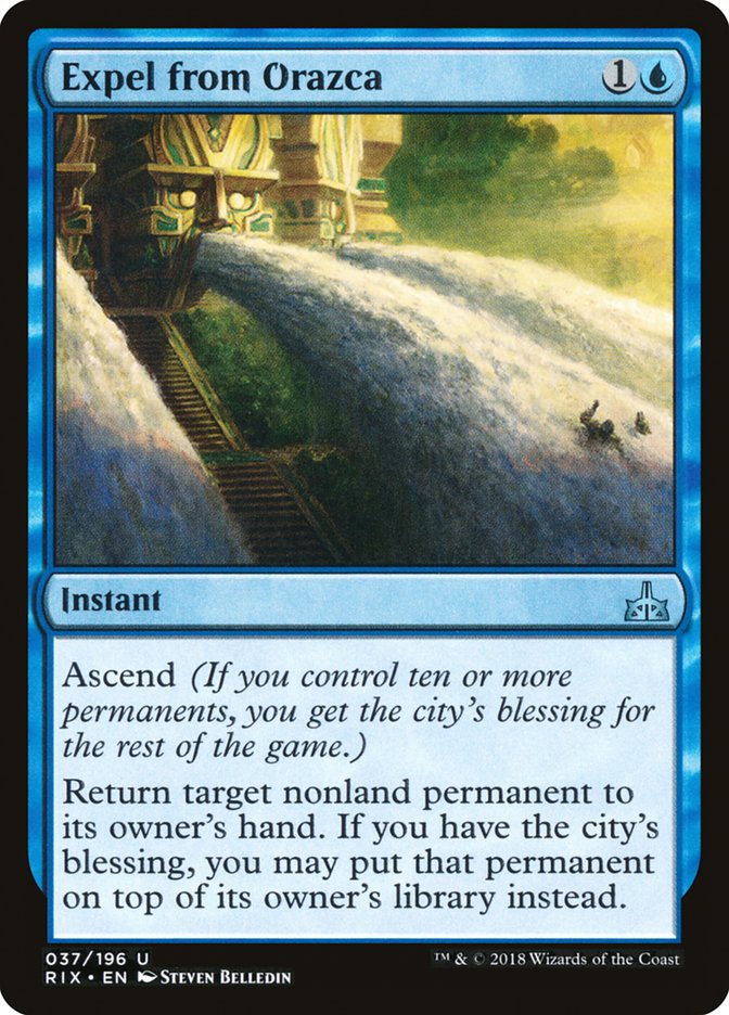 Expel from Orazca [Rivals of Ixalan] | Impulse Games and Hobbies