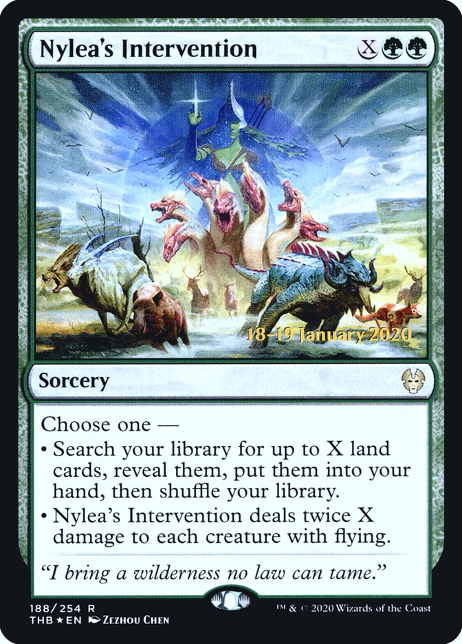 Nylea's Intervention [Theros Beyond Death Prerelease Promos] | Impulse Games and Hobbies