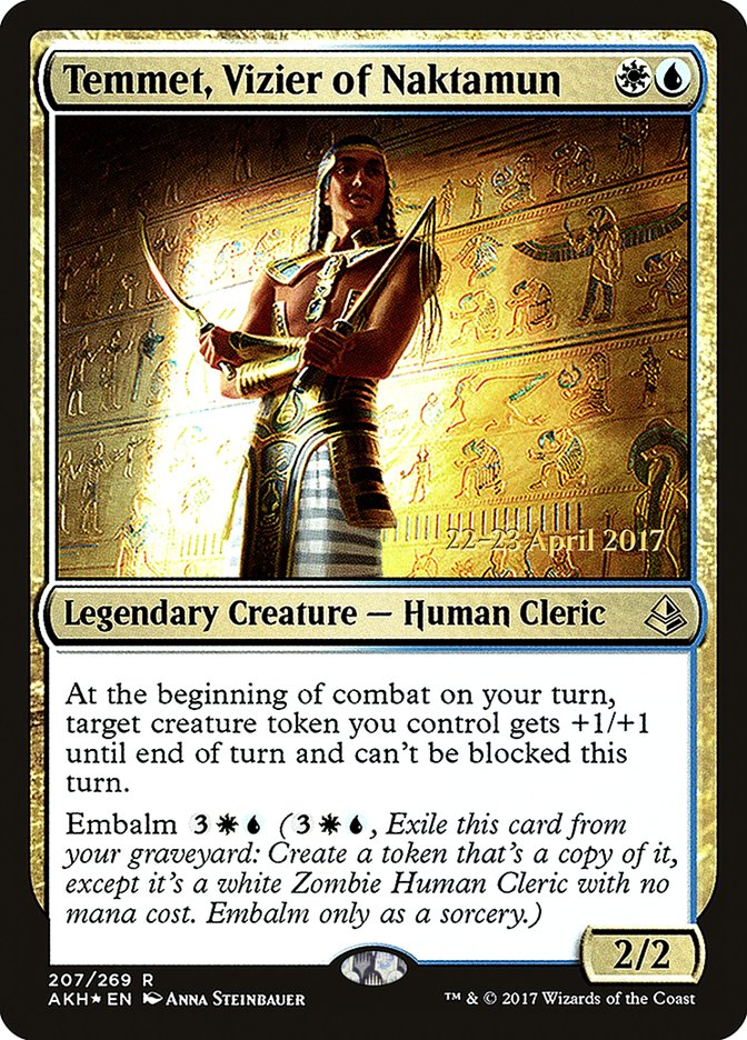 Temmet, Vizier of Naktamun [Amonkhet Prerelease Promos] | Impulse Games and Hobbies