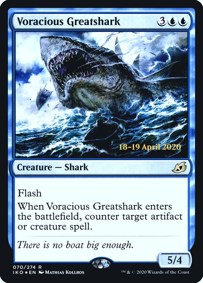 Voracious Greatshark  [Ikoria: Lair of Behemoths Prerelease Promos] | Impulse Games and Hobbies