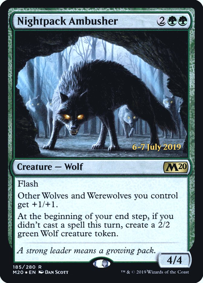 Nightpack Ambusher  [Core Set 2020 Prerelease Promos] | Impulse Games and Hobbies