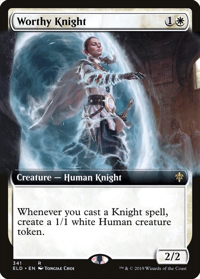 Worthy Knight (Extended Art) [Throne of Eldraine] | Impulse Games and Hobbies