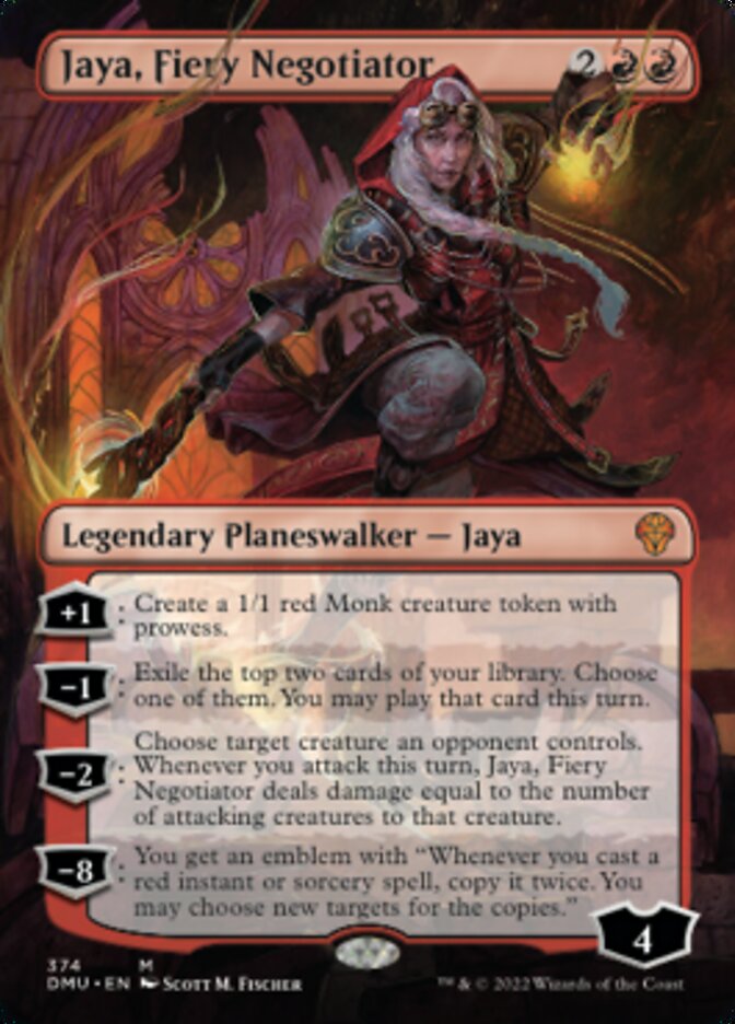 Jaya, Fiery Negotiator (Borderless) [Dominaria United] | Impulse Games and Hobbies