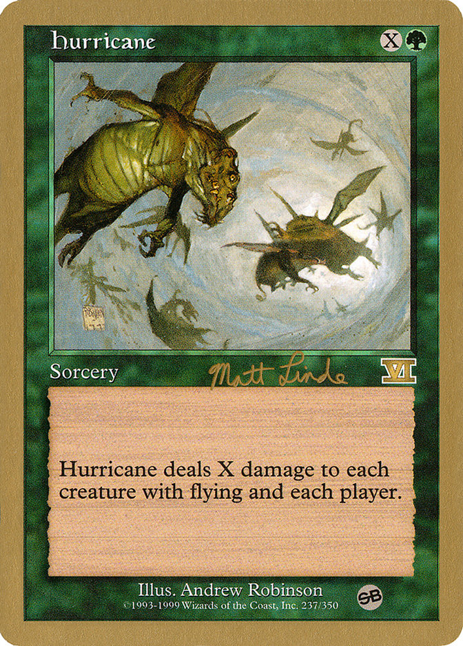 Hurricane (Matt Linde) (SB) [World Championship Decks 1999] | Impulse Games and Hobbies