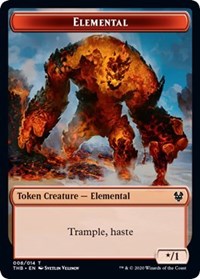 Elemental // Satyr Double-sided Token [Theros Beyond Death Tokens] | Impulse Games and Hobbies