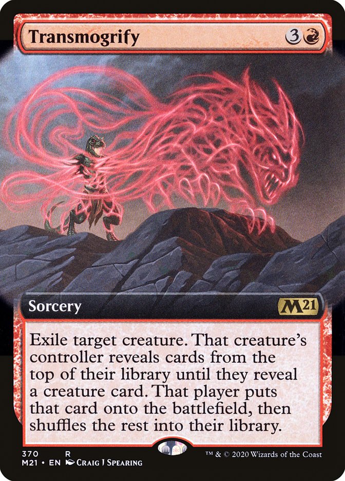 Transmogrify (Extended Art) [Core Set 2021] | Impulse Games and Hobbies