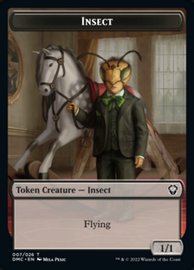 Soldier // Insect Double-sided Token [Dominaria United Tokens] | Impulse Games and Hobbies