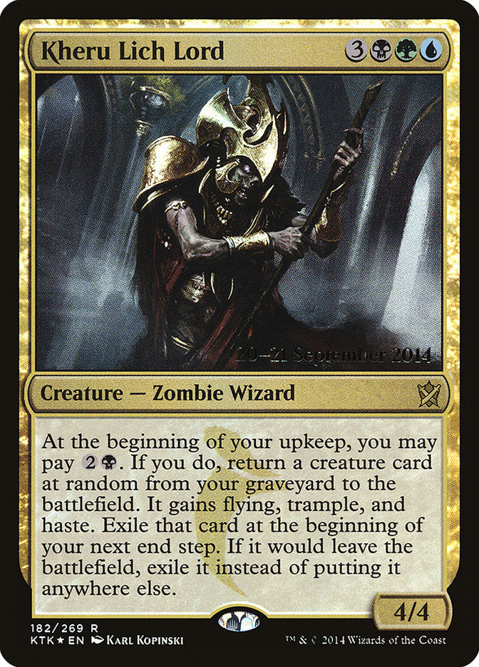 Kheru Lich Lord [Khans of Tarkir Prerelease Promos] | Impulse Games and Hobbies