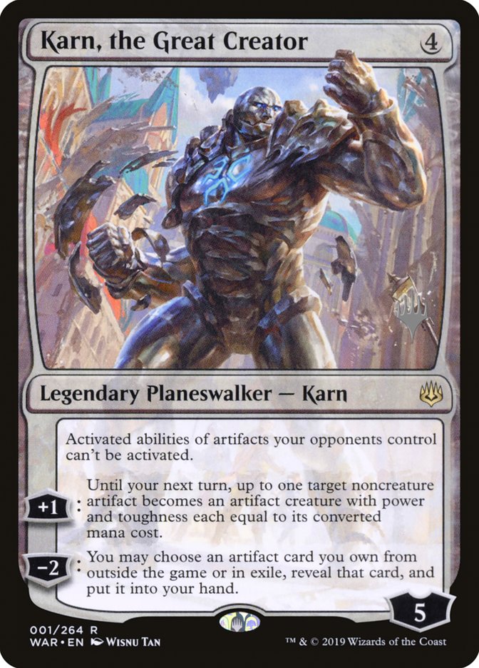 Karn, the Great Creator (Promo Pack) [War of the Spark Promos] | Impulse Games and Hobbies