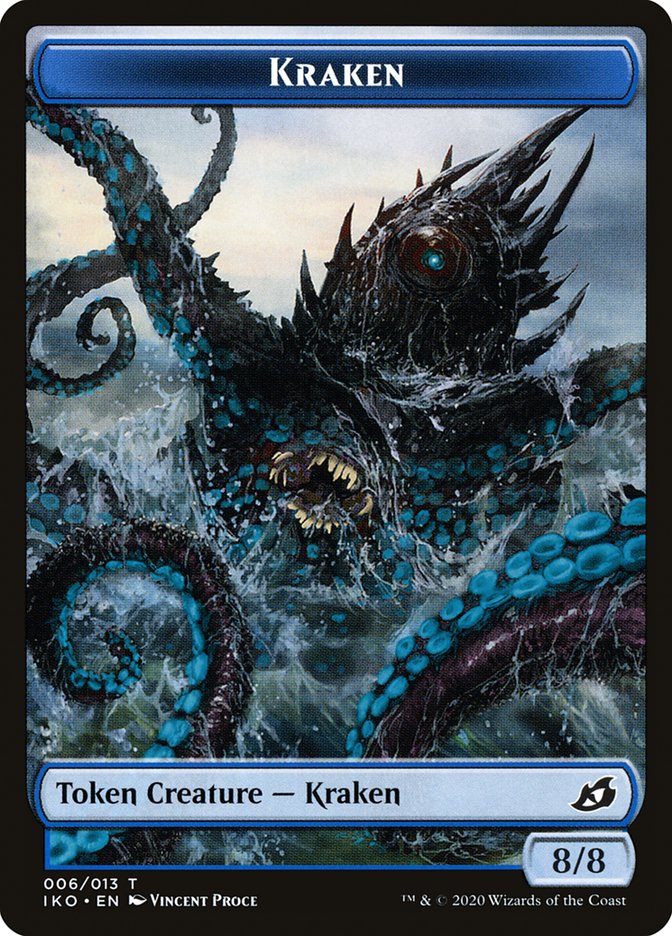 Kraken Token [Ikoria: Lair of Behemoths Tokens] | Impulse Games and Hobbies