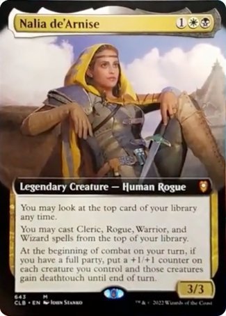 Nalia de'Arnise (Extended Art) [Commander Legends: Battle for Baldur's Gate] | Impulse Games and Hobbies