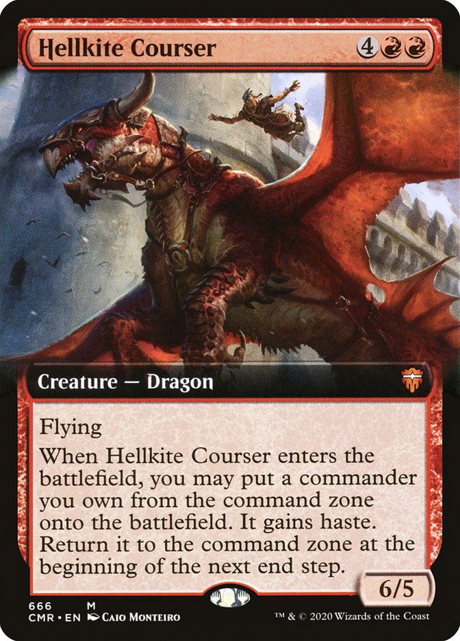 Hellkite Courser (Extended Art) [Commander Legends] | Impulse Games and Hobbies