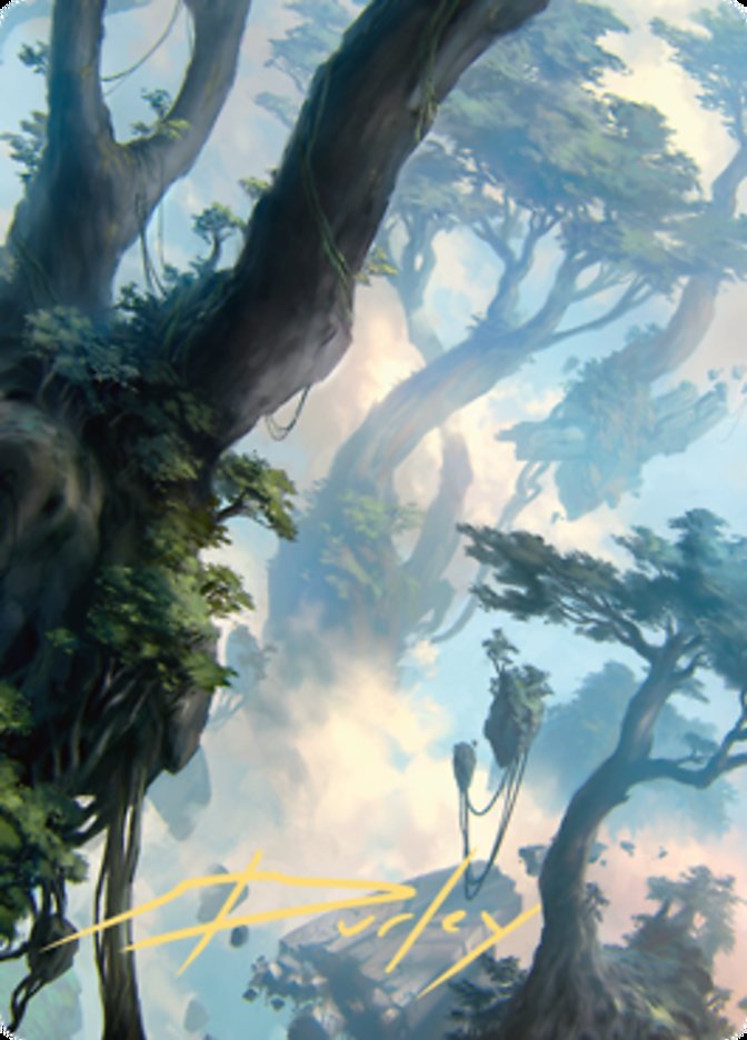 Forest 1 Art Card (Gold-Stamped Signature) [Zendikar Rising Art Series] | Impulse Games and Hobbies