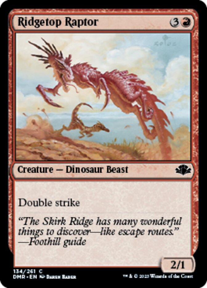 Ridgetop Raptor [Dominaria Remastered] | Impulse Games and Hobbies