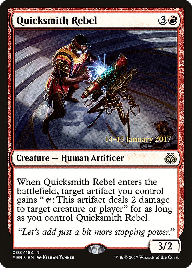 Quicksmith Rebel [Aether Revolt Prerelease Promos] | Impulse Games and Hobbies