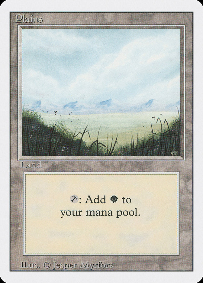 Plains (No Trees / Signature on Right) [Revised Edition] | Impulse Games and Hobbies