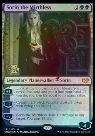 Sorin the Mirthless [Innistrad: Crimson Vow Prerelease Promos] | Impulse Games and Hobbies