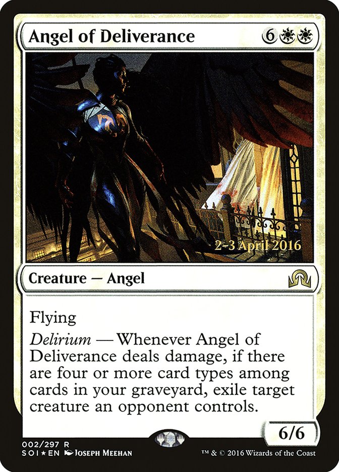 Angel of Deliverance [Shadows over Innistrad Prerelease Promos] | Impulse Games and Hobbies