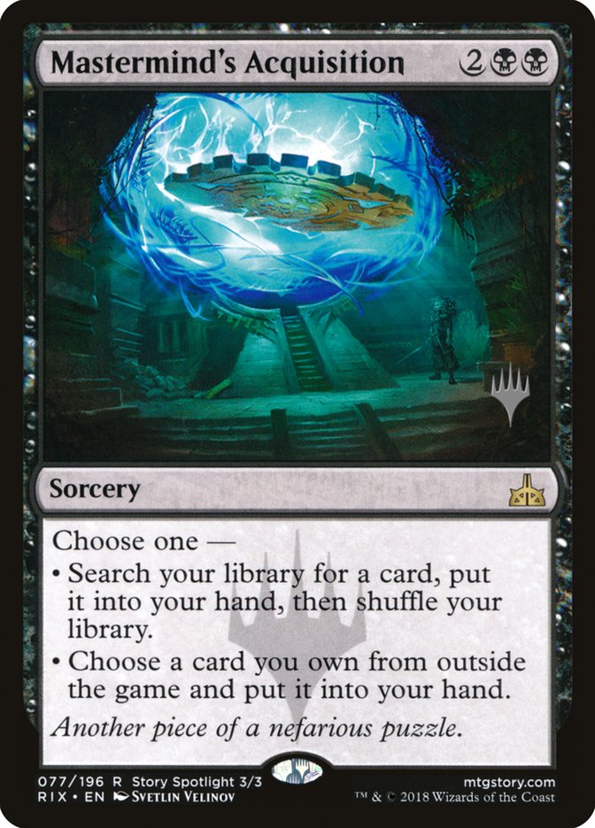 Mastermind's Acquisition (Promo Pack) [Rivals of Ixalan Promos] | Impulse Games and Hobbies