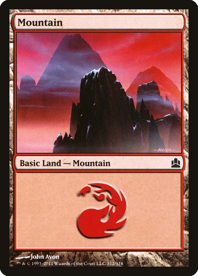 Mountain (312) [Commander 2011] | Impulse Games and Hobbies