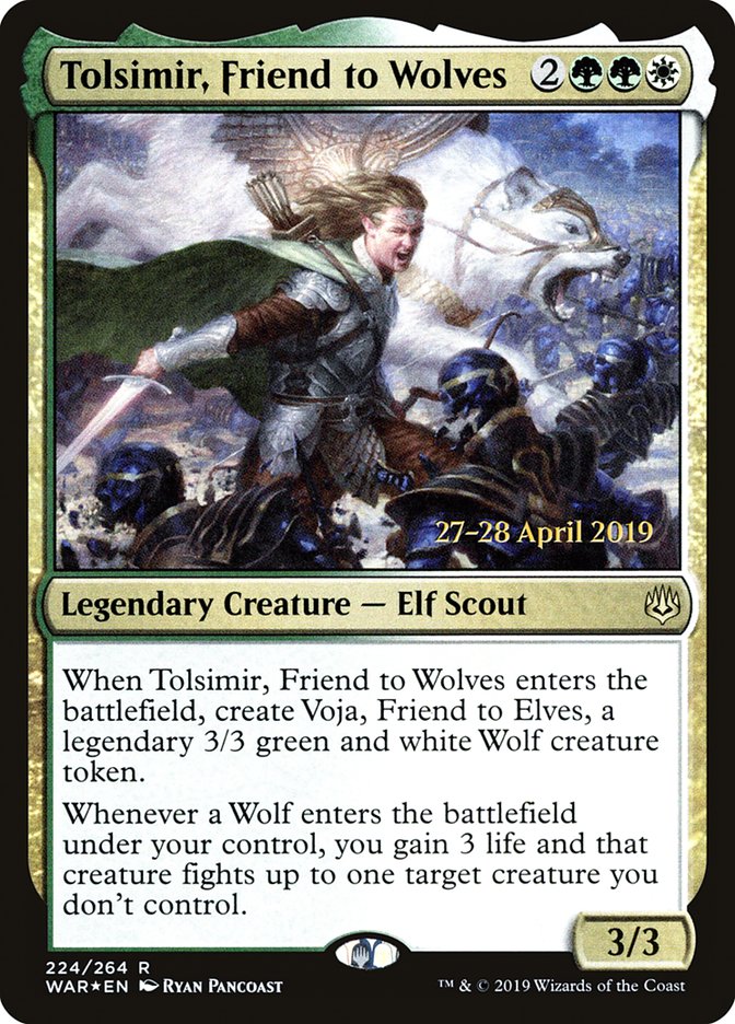 Tolsimir, Friend to Wolves  [War of the Spark Prerelease Promos] | Impulse Games and Hobbies