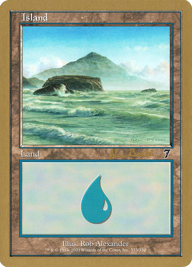 Island (ab333) (Alex Borteh) [World Championship Decks 2001] | Impulse Games and Hobbies