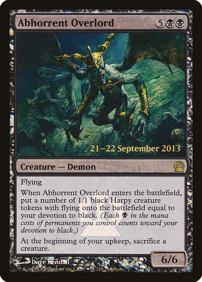 Abhorrent Overlord [Theros Prerelease Promos] | Impulse Games and Hobbies