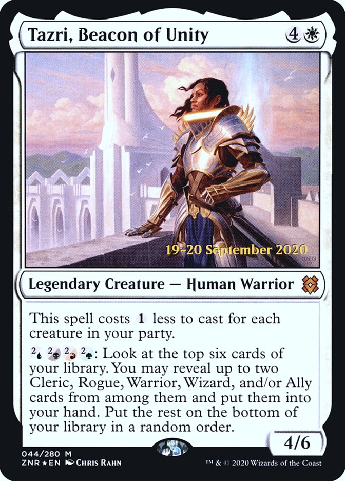 Tazri, Beacon of Unity  [Zendikar Rising Prerelease Promos] | Impulse Games and Hobbies