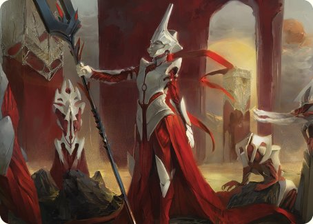 Porcelain Zealot Art Card [Phyrexia: All Will Be One Art Series] | Impulse Games and Hobbies