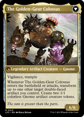 Tetzin, Gnome Champion // The Golden-Gear Colossus [The Lost Caverns of Ixalan Commander] | Impulse Games and Hobbies