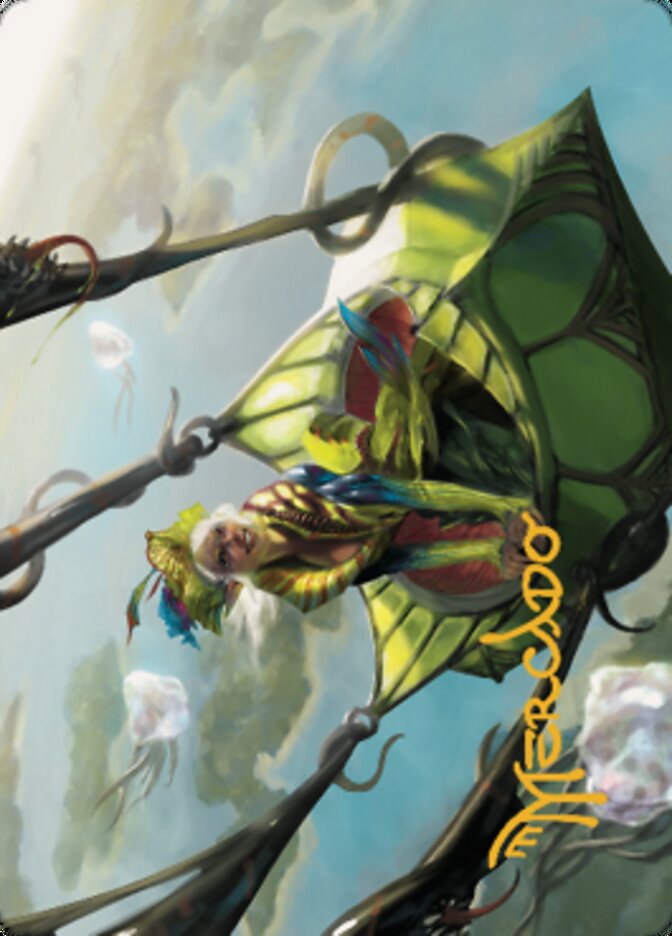 Nael, Avizoa Aeronaut Art Card (Gold-Stamped Signature) [Dominaria United Art Series] | Impulse Games and Hobbies