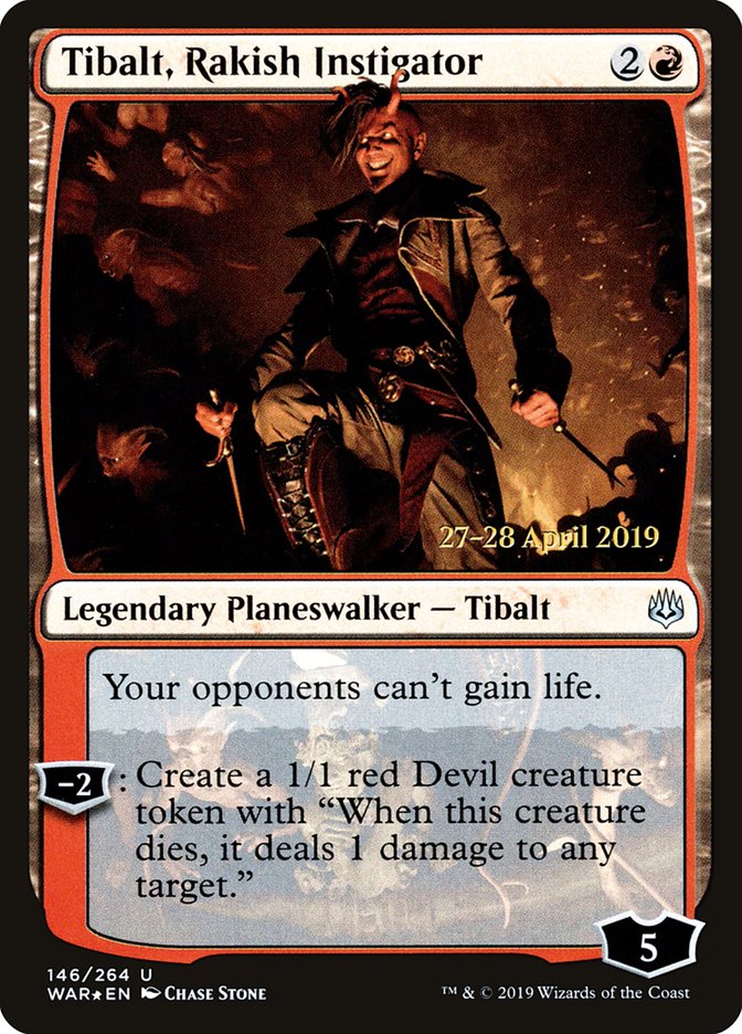 Tibalt, Rakish Instigator  [War of the Spark Prerelease Promos] | Impulse Games and Hobbies