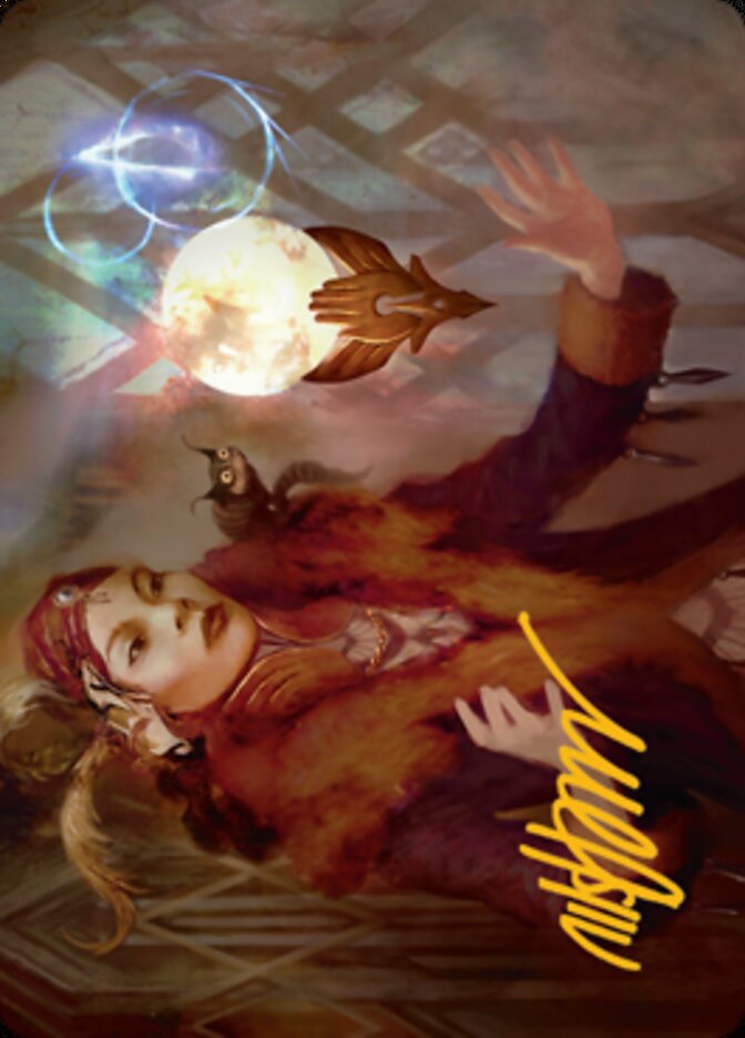 Misfortune Teller Art Card (Gold-Stamped Signature) [Streets of New Capenna Art Series] | Impulse Games and Hobbies