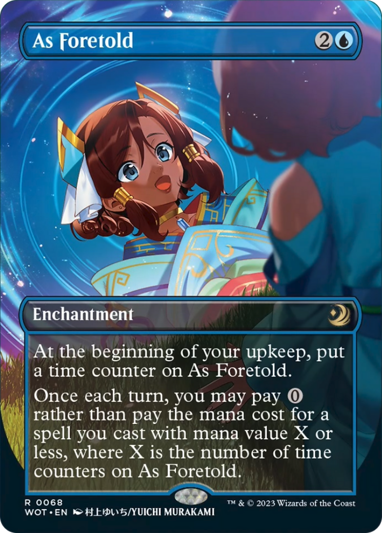 As Foretold (Anime Borderless) (Confetti Foil) [Wilds of Eldraine: Enchanting Tales] | Impulse Games and Hobbies