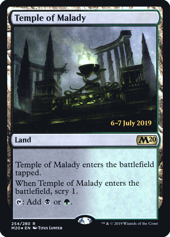 Temple of Malady  [Core Set 2020 Prerelease Promos] | Impulse Games and Hobbies