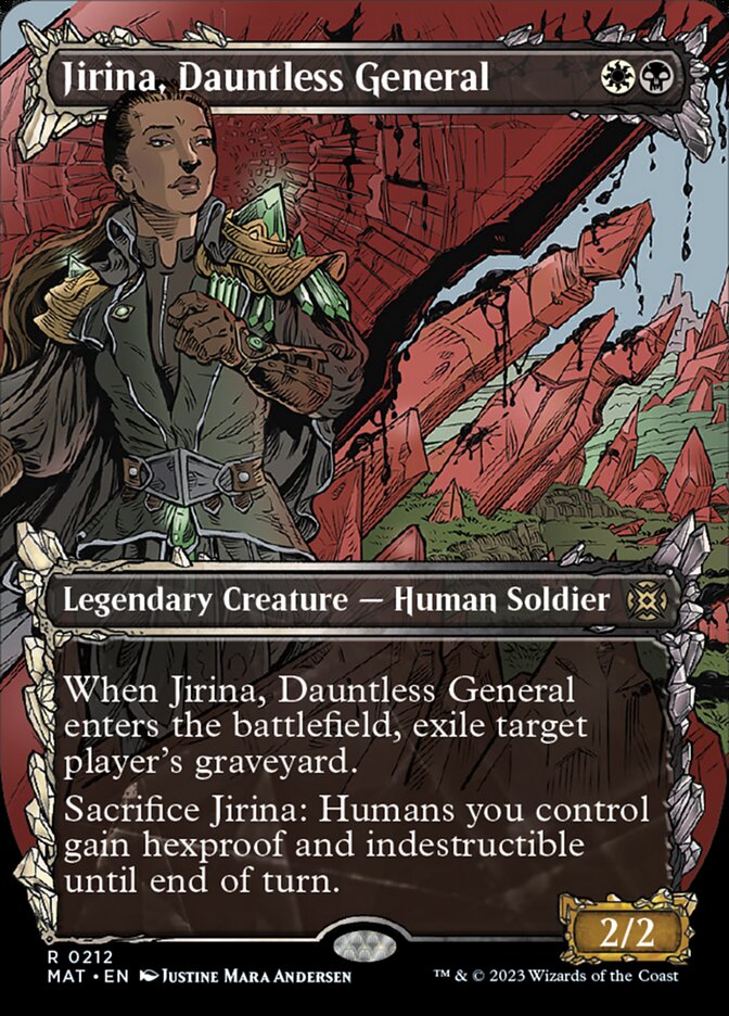 Jirina, Dauntless General (Showcase Halo Foil) [March of the Machine: The Aftermath] | Impulse Games and Hobbies