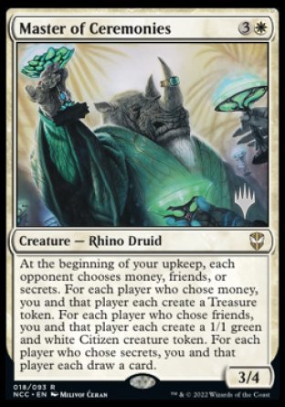 Master of Ceremonies (Promo Pack) [Streets of New Capenna Commander Promos] | Impulse Games and Hobbies