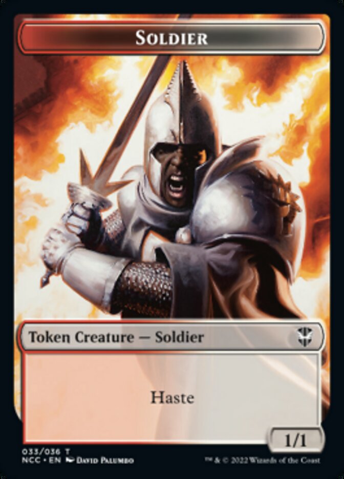 Soldier (33) // Devil Double-sided Token [Streets of New Capenna Commander Tokens] | Impulse Games and Hobbies